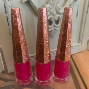 Soft fuchsia pink gold top 7mL